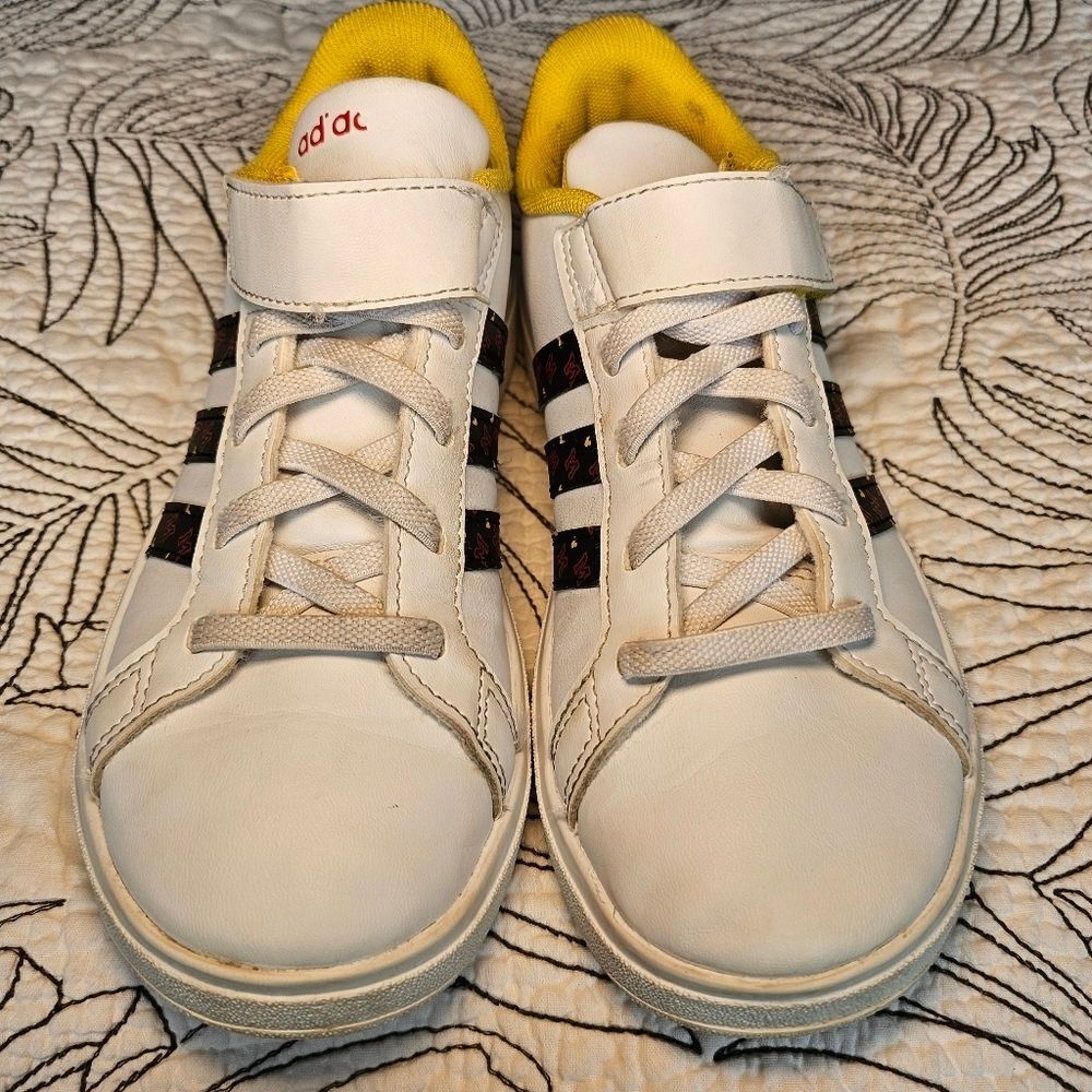 VGUC Adidas Disney Grand Court Mickey Mouse Velcro Sneakers Kids 2 - Picture 13 of 16